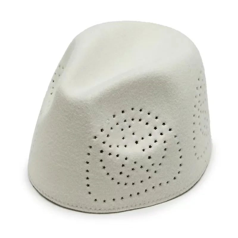 Stylish red Eid prayer cap showcasing intricate geometric patterns, designed for adults, ideal for enhancing your festive attire.