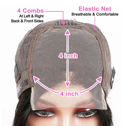 Stylish Brazilian hair lace front wig in straight texture, ideal for chic hairstyles and featuring a versatile short length between 4-16 inches.