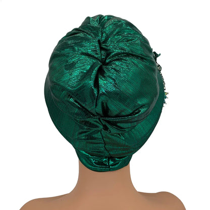 Vibrant African headtie, perfect for special occasions, blending traditional beauty with modern elegance.