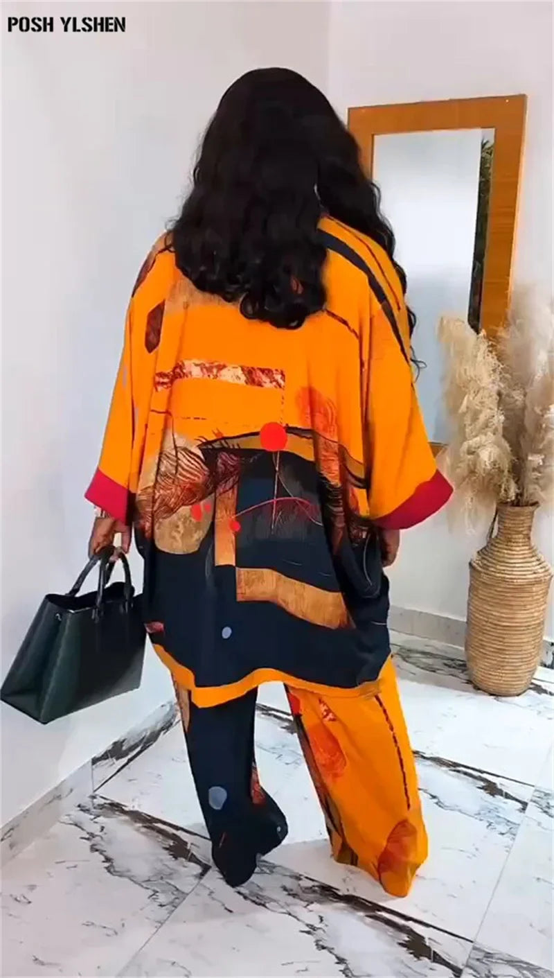 Exquisite detail of Plus Size Ankara Dashiki outfit showcasing fine polyester and spandex blend for supreme comfort and style.