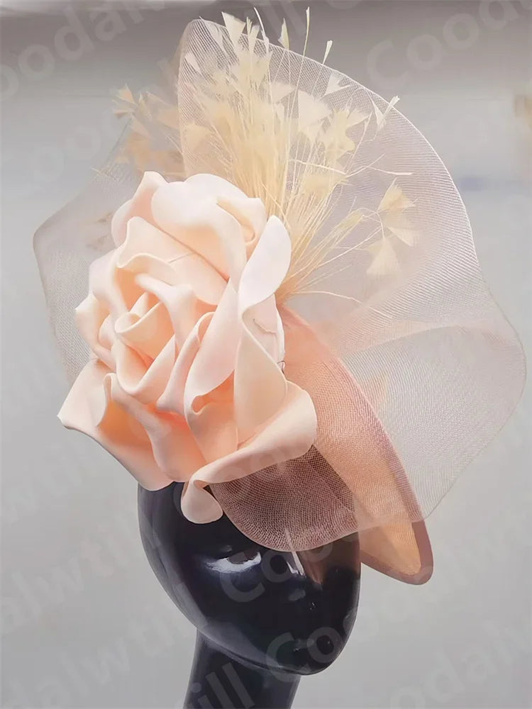 Elegant purple women's fascinator hat, perfect for weddings, tea parties, and church events - a stunning pillbox design for sophisticated occasions.