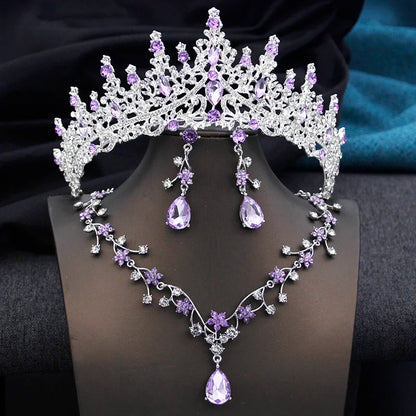 Elegant opal green wedding tiara adorned with crystals, perfect for bridal attire and formal events.