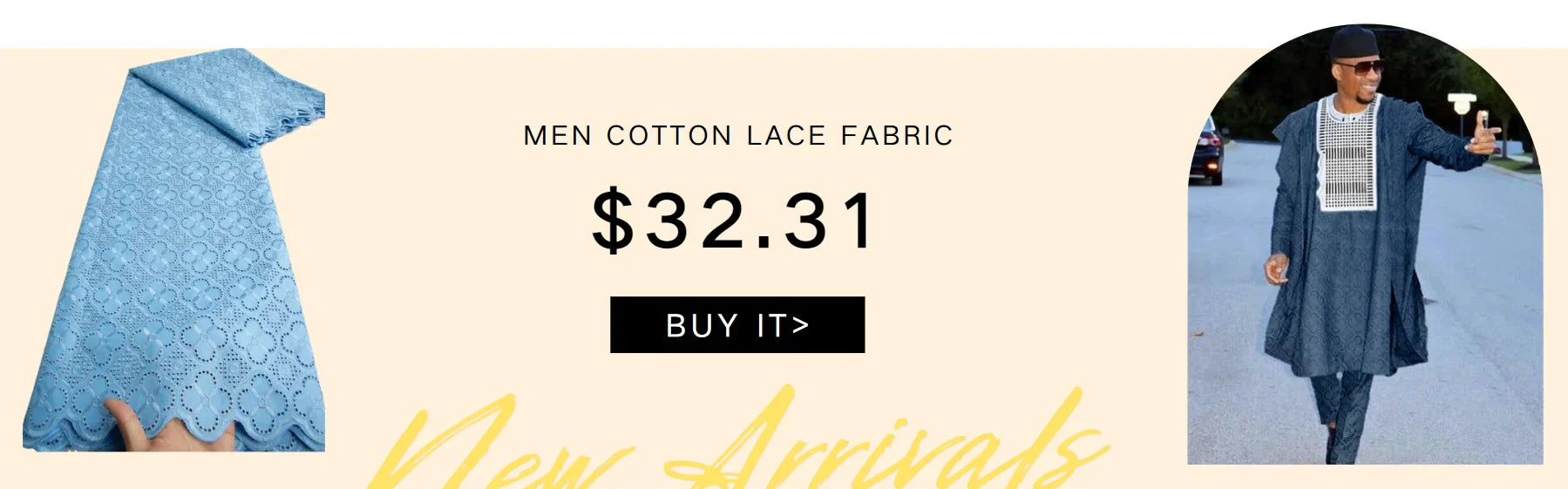 Detailed view of Kalume sequins on premium African lace fabric, showcasing exquisite craftsmanship for couture fashion.