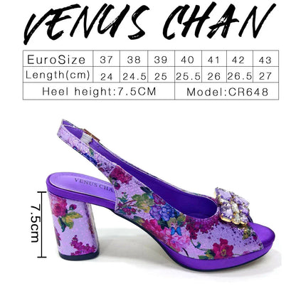 Stylish Venus Chan handbag with a metallic handle, designed for women, complementing the matching gold sandals in a sophisticated style.