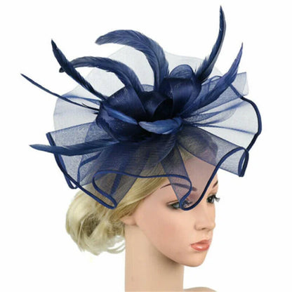 Chic unisex floral fascinator headwear, crafted with lightweight materials, suitable for any season. Ideal for tea parties and stylish gatherings.