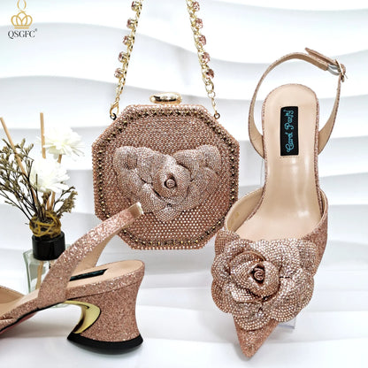 Versatile ankle strap design of women's elegant evening pumps, showcasing both comfort and style for spring and autumn events.