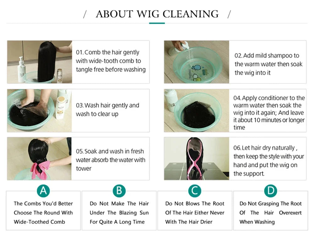 Close-up of 200 density Brazilian straight human hair lace front wig, showcasing the soft texture and natural shine.