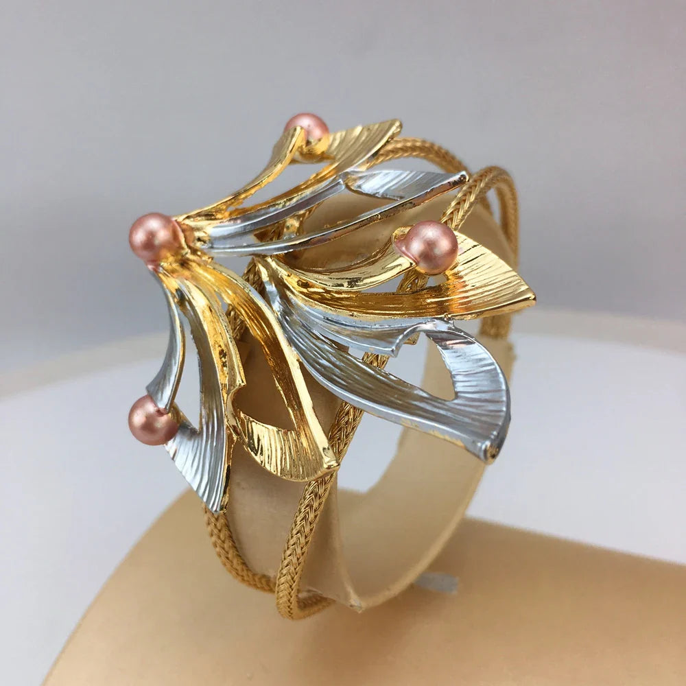 Luxury Brazilian colorful jewelry set featuring a vibrant necklace, elegant earrings, stylish bracelet, and exquisite ring, perfect for women.