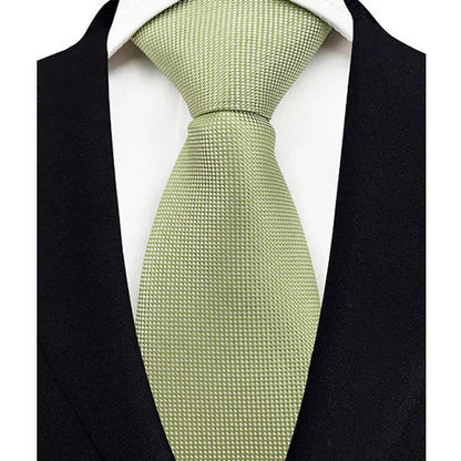 Sleek 8CM Men's Neck Tie in striking green and blue tones, designed for sophistication and modern fashion.