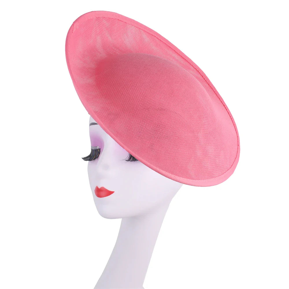 Close-up view of luxurious polyester fabric used for making fascinator hats, ideal for bridal hair accessories and special occasions.