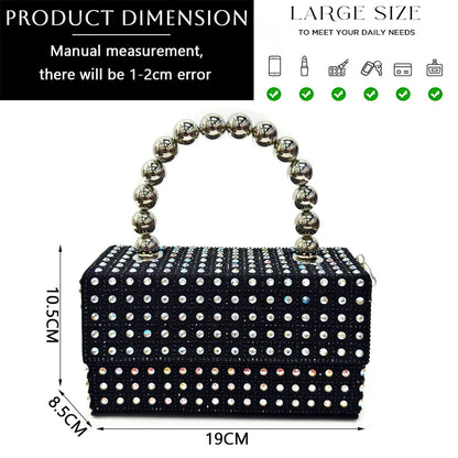 Luxurious yellow rhinestone handbag design from Venus Chan, perfect for pairing with high heels at celebrations.