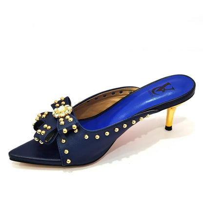 Fashionable women's high heeled shoes with a captivating vibrant colour, demonstrating artisan craftsmanship and attention to detail.