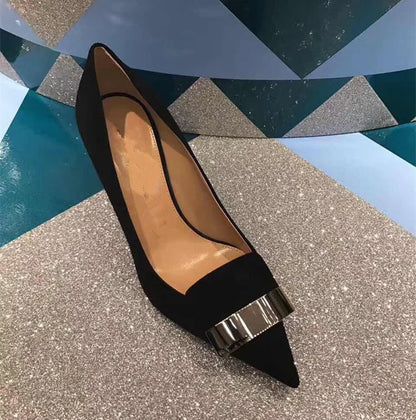 High-quality sequined cloth luxury heels for women, crafted for comfort and style, suitable for spring and autumn wear.