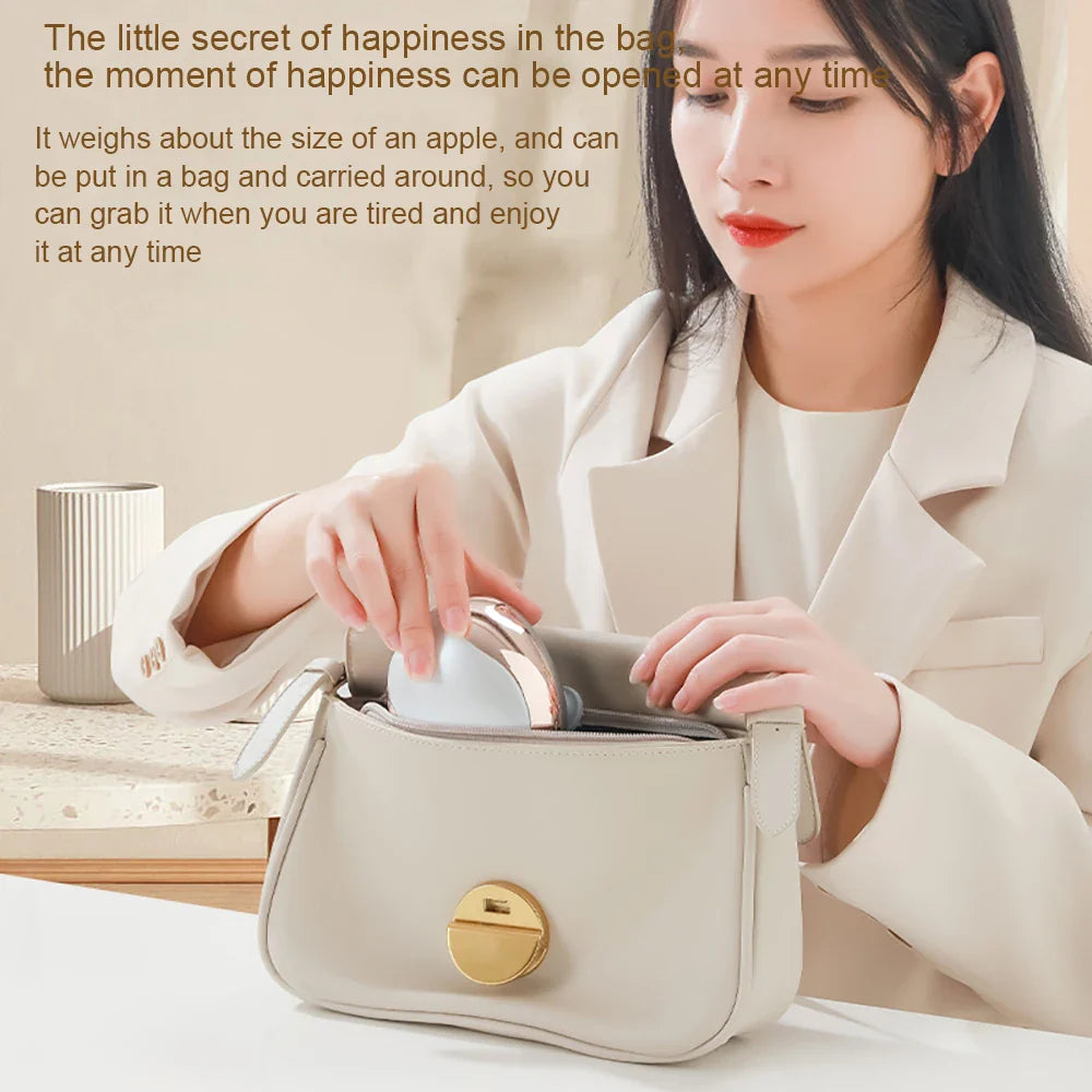 Stylish handheld waterproof scalp massager, ideal for relaxation and hair nourishment, representing a blend of luxury and innovation.