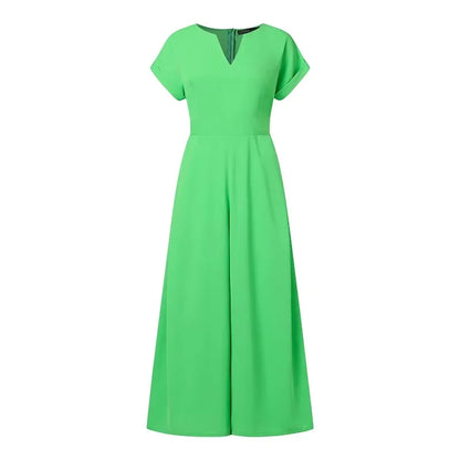 Glamorous women's wide leg jumpsuit displayed in a fashion-forward setting, ideal for streetwear fashion enthusiasts.