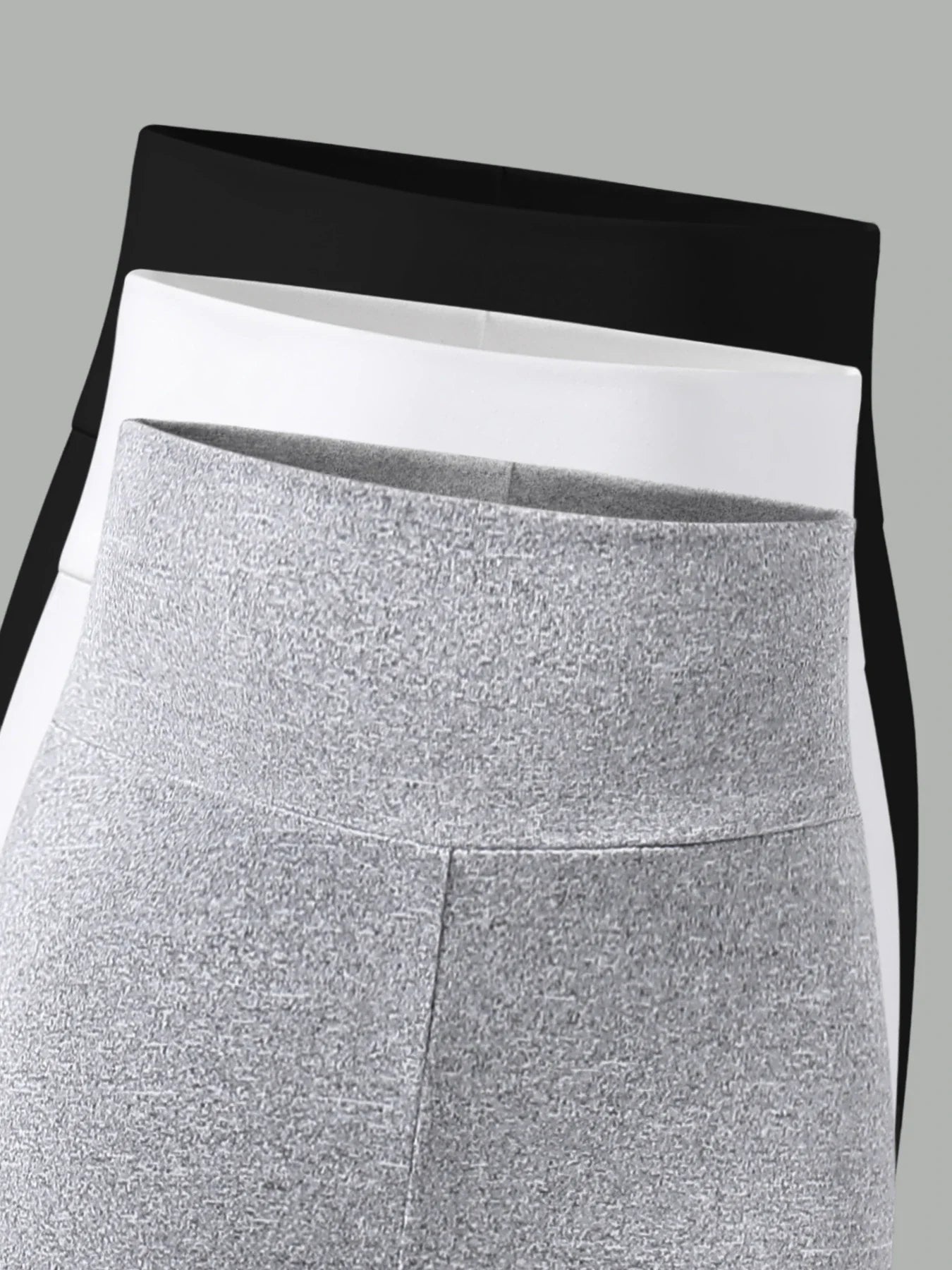 Chic white elastic knit tights for girls, ages 7-13Y, ideal for layering in Spring and Autumn with a classic solid pattern.