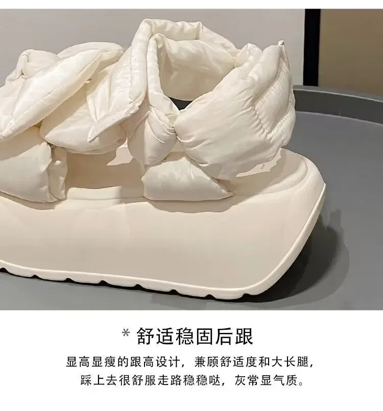 Luxury genuine leather gladiator sandals for women featuring elegant butterfly-knot detail, perfect for summer vacations.