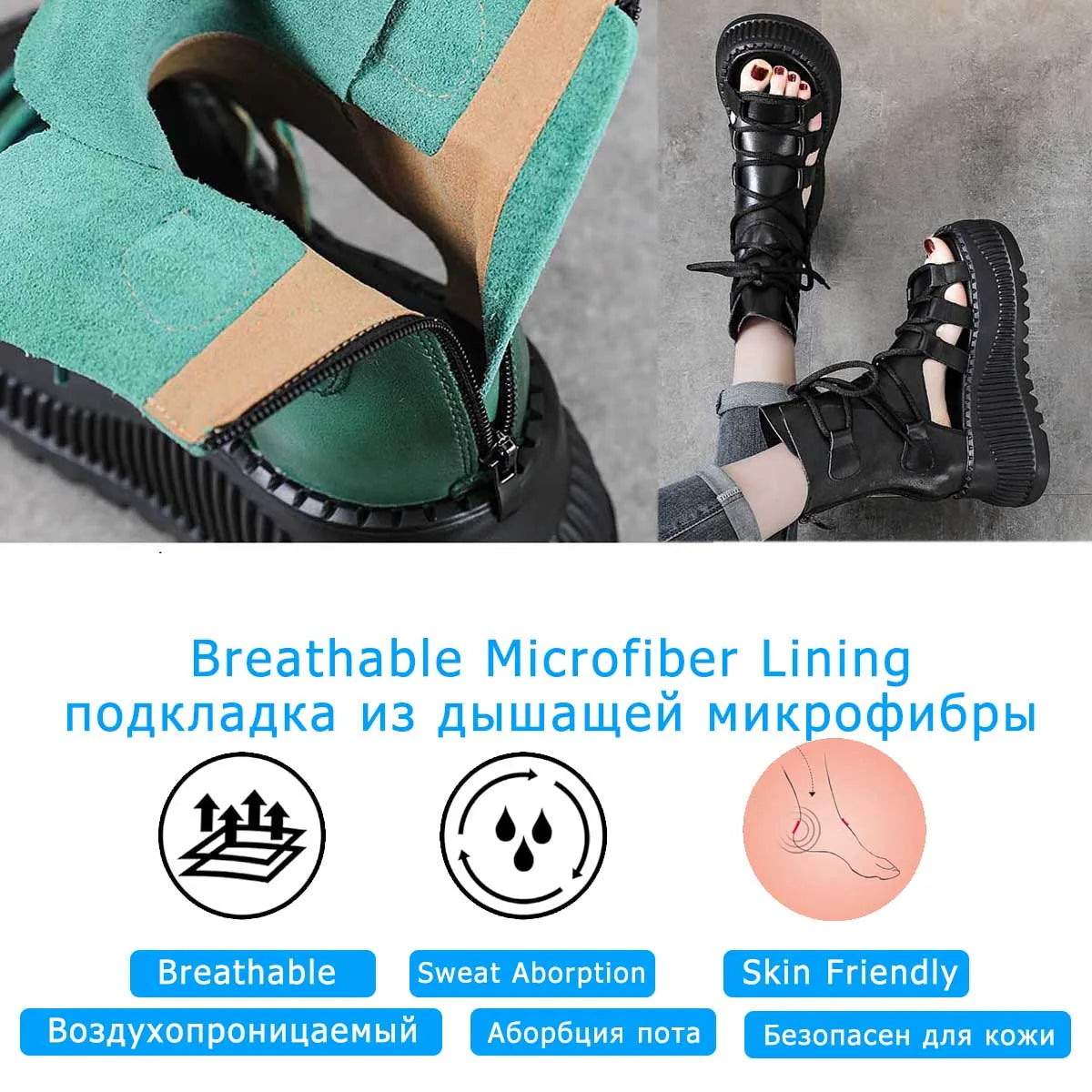 Sophisticated Koznoy Peep Toe Wedge Booties for women, featuring a zip closure and elegant round toe, perfect for adding flair to summer outfits.