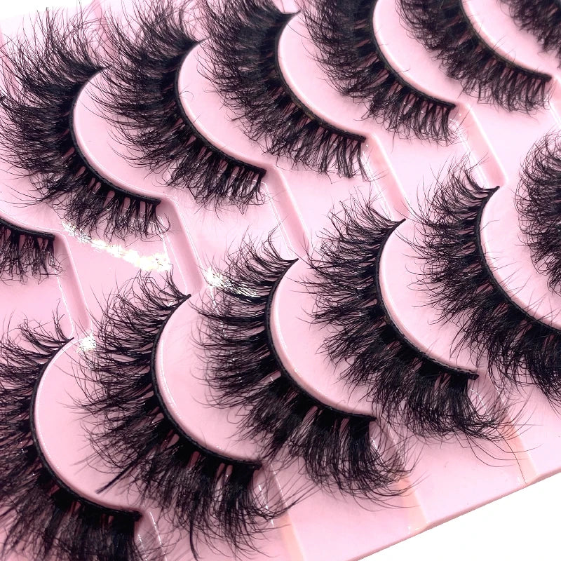 Dramatic 3D Faux Mink Lashes - Soft, fluffy, and thick false eyelashes providing a sophisticated and glamorous finish.