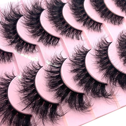 Dramatic 3D Faux Mink Lashes - Soft, fluffy, and thick false eyelashes providing a sophisticated and glamorous finish.