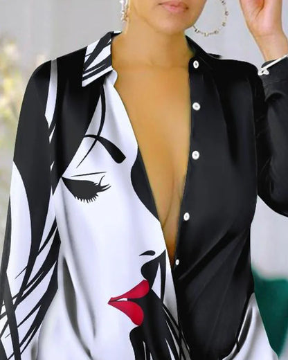 Sumptuous polyester blouse for women, crafted with a loose fit and fashionable long sleeves, ideal for chic summer styling.