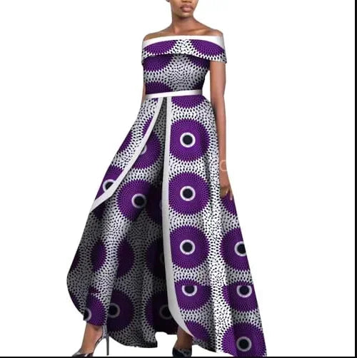 Chic African clothing for women showcasing intricate Dashiki designs, tailored for elegance and sophistication.