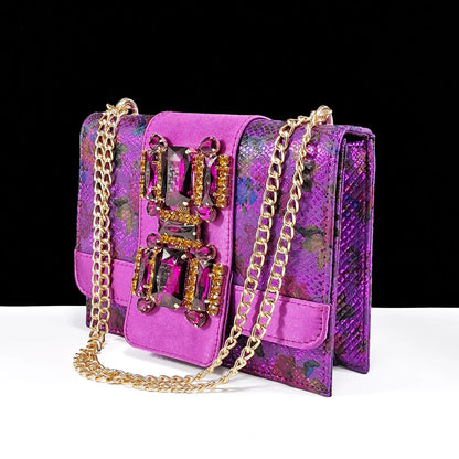 Stylish matching set of QSGFC Rose Gold Sandals and Bags, luxurious design perfect for weddings and formal events.