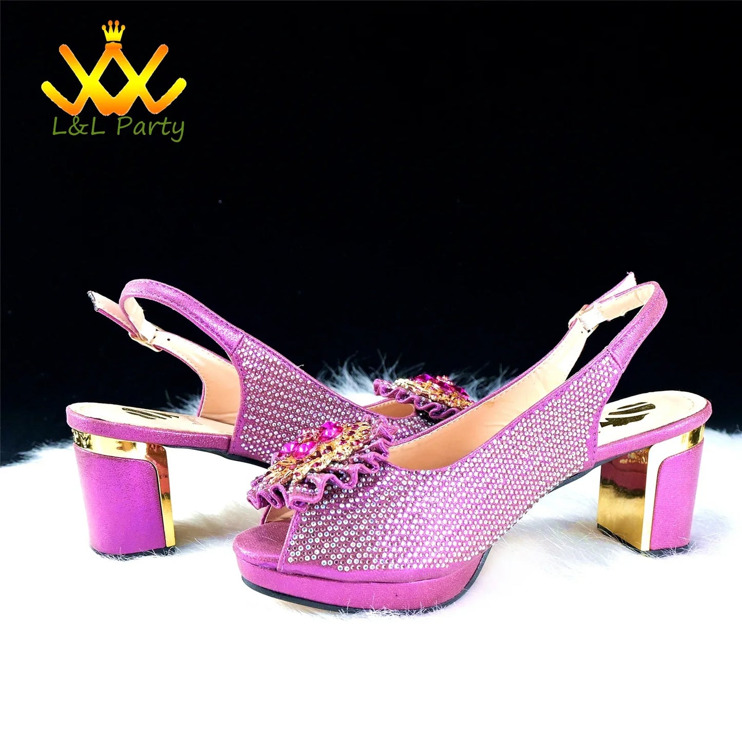 Elegant green crystal platform sandals for women, featuring a high square heel and peep toe design, perfect for weddings.