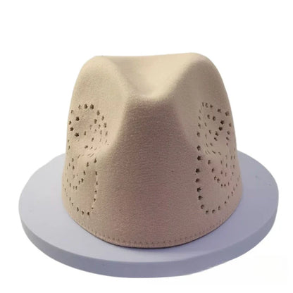 Close-up of a luxurious green beret-style Eid prayer cap, showcasing detailed craftsmanship and premium polyester material.