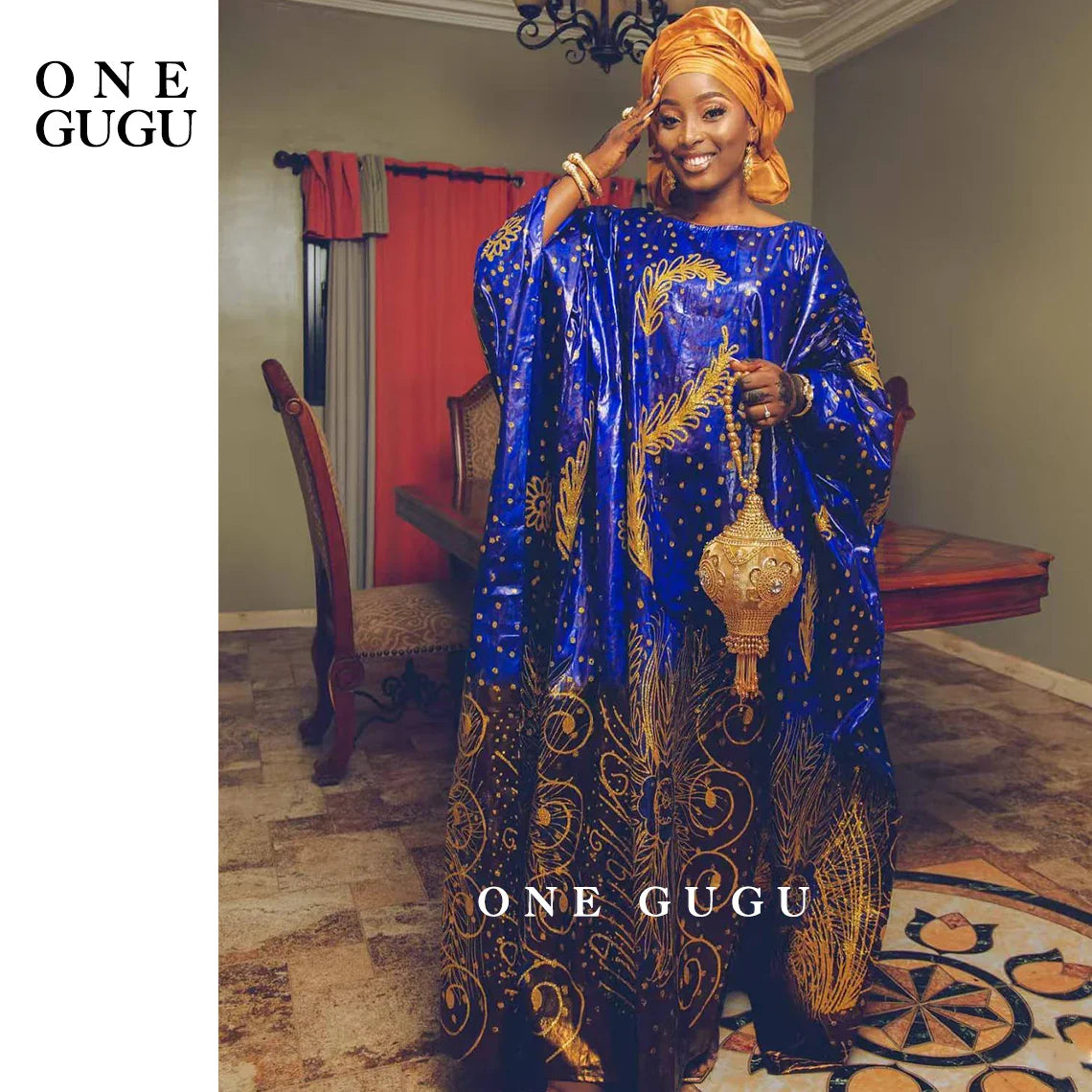 Sophisticated Premium Nigerian Bazin Riche Dashiki gown showcasing standard thickness and traditional craftsmanship, perfect for any formal or festive gathering.