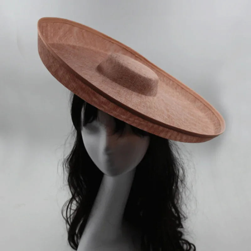 Stunning solid solid-coloured fascinator hat with hair clip, ideal for special occasions like weddings and race days.