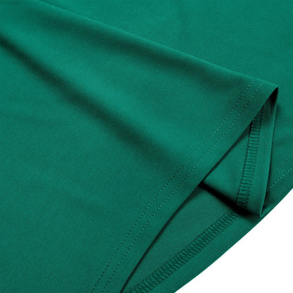 Back view of Women's Elegant Pleated A-Line Church Dress by Hot Trends Area, highlighting flattering empire waistline and mid-calf length for elegant appearance.