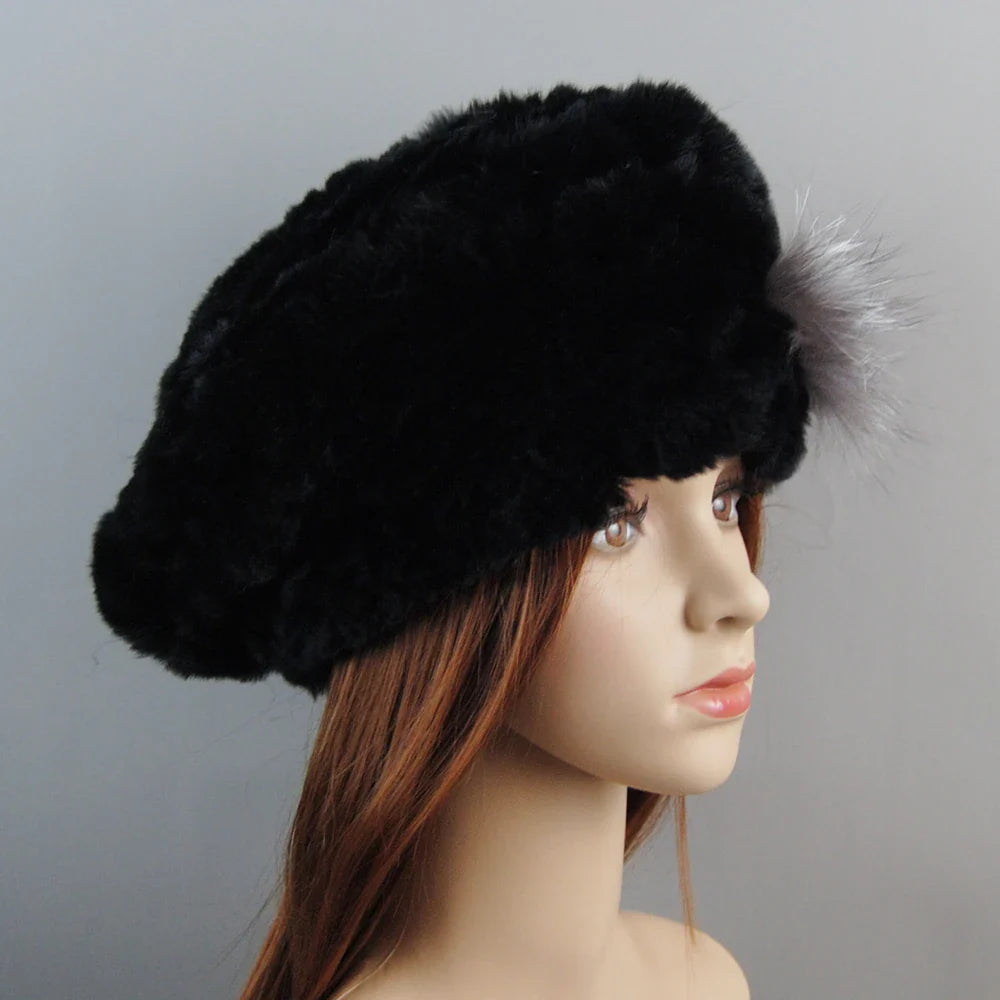 Versatile one-size-fits-all winter faux fur hat and scarf set, combining comfort and luxury for women