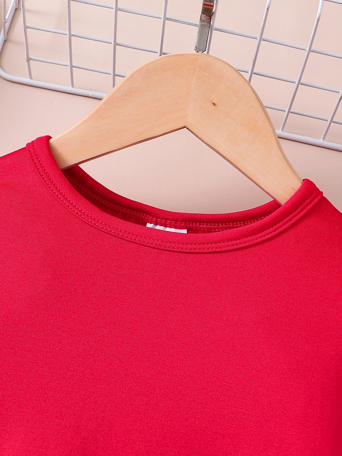 Delicate flared sleeve design of the luxury top for girls, featured in the stunning 2-piece casual spring ensemble for ages 4-6.