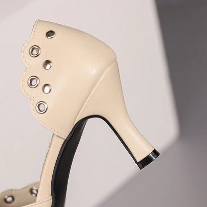 Stylish summer women's high heel sandals with a modern design, combining comfort and elegance with a fashionable pointed toe.