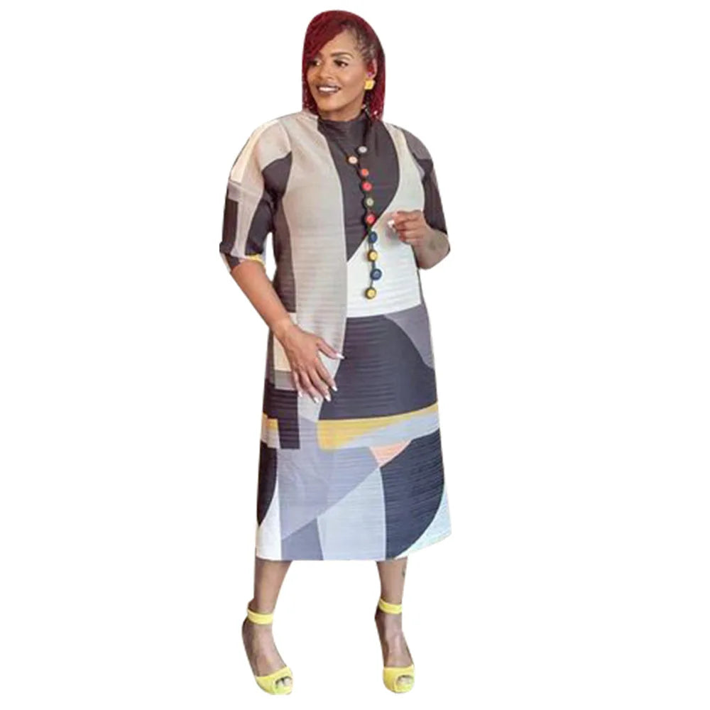 Diverse color options for the elegant African plus size dress including red, army green, and purple, perfect for various occasions.