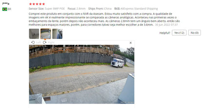 State-of-the-art outdoor POE IP camera with colour night vision and a refined metallic finish, perfect for luxurious security needs.