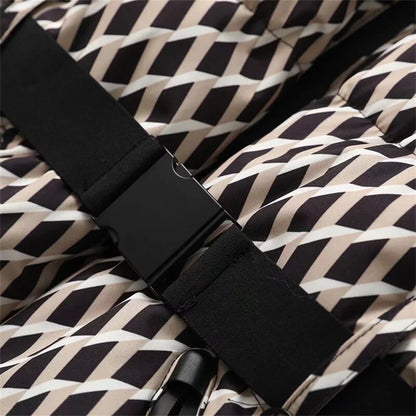 Sophisticated winter jacket for women featuring a stylish hood and luxurious thick polyester fabric for warmth.