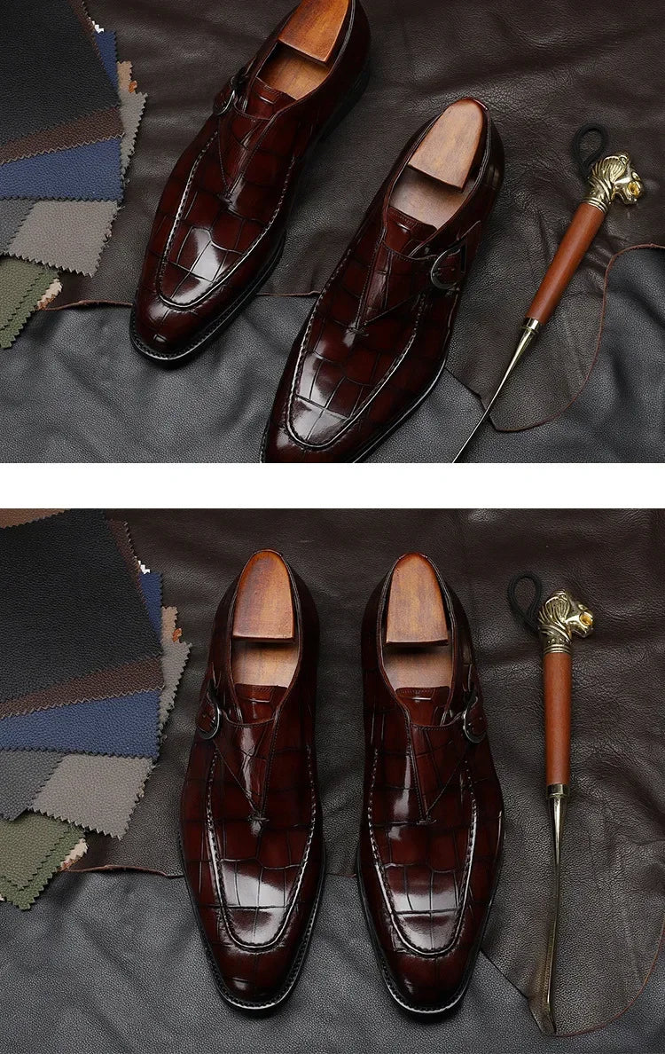 Stylish Brangdy Men's Luxury Oxford Shoes presented in a chic setting, designed for both business and casual elegance