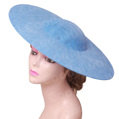 Elegant 40CM big fascinator base for women, perfect for DIY hair accessories, wedding or derby hats, showcasing fashion-forward style.