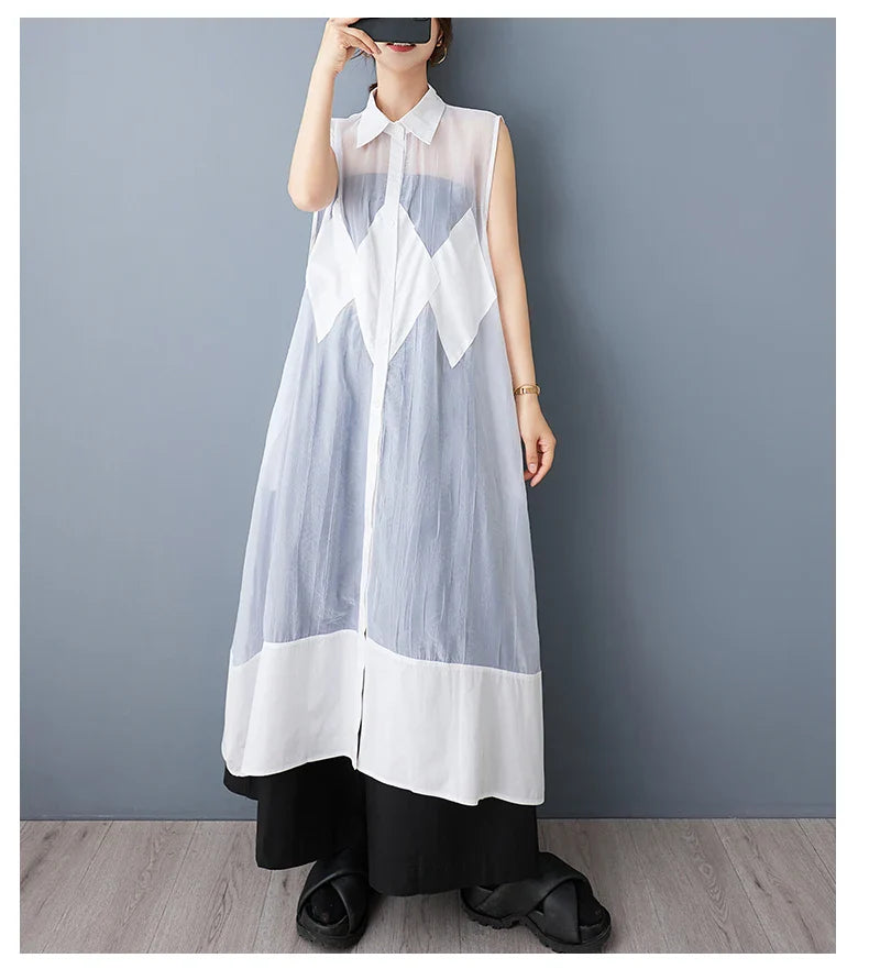 Stylish mid-calf length NYFS Plus Size Dress, accentuating the loose waist design and crafted with high-quality polyester for maximum comfort and elegance.