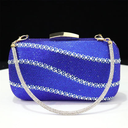 Luxurious Venus Chan pointed toe black heels adorned with a shimmering rhinestone chain, perfect for upscale parties.