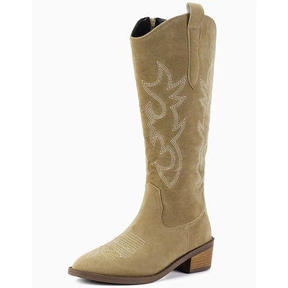 Stylish knee-high women's boots with zipper closure, combining comfort and elegance in punk fashion, perfect for various occasions.