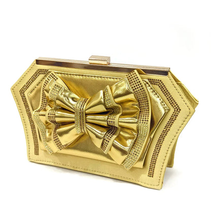 Stylish view of the entire Venus Chan women’s shoe and bag set, showcasing the perfect blend of elegance and comfort for parties and special events.