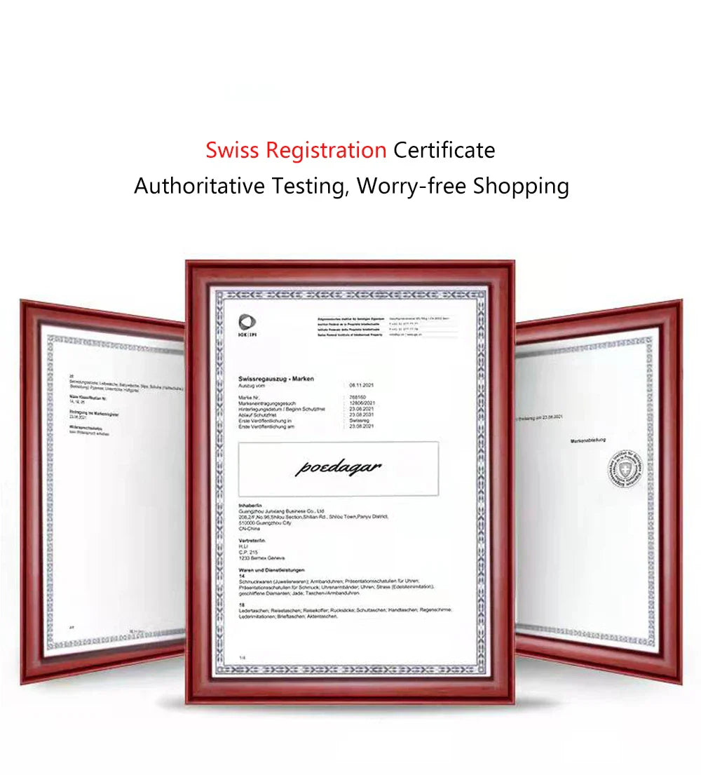 Stylish and fashionable POEDAGAR women's watch model 785-A, highlighting its waterproof capability and luxurious finish.