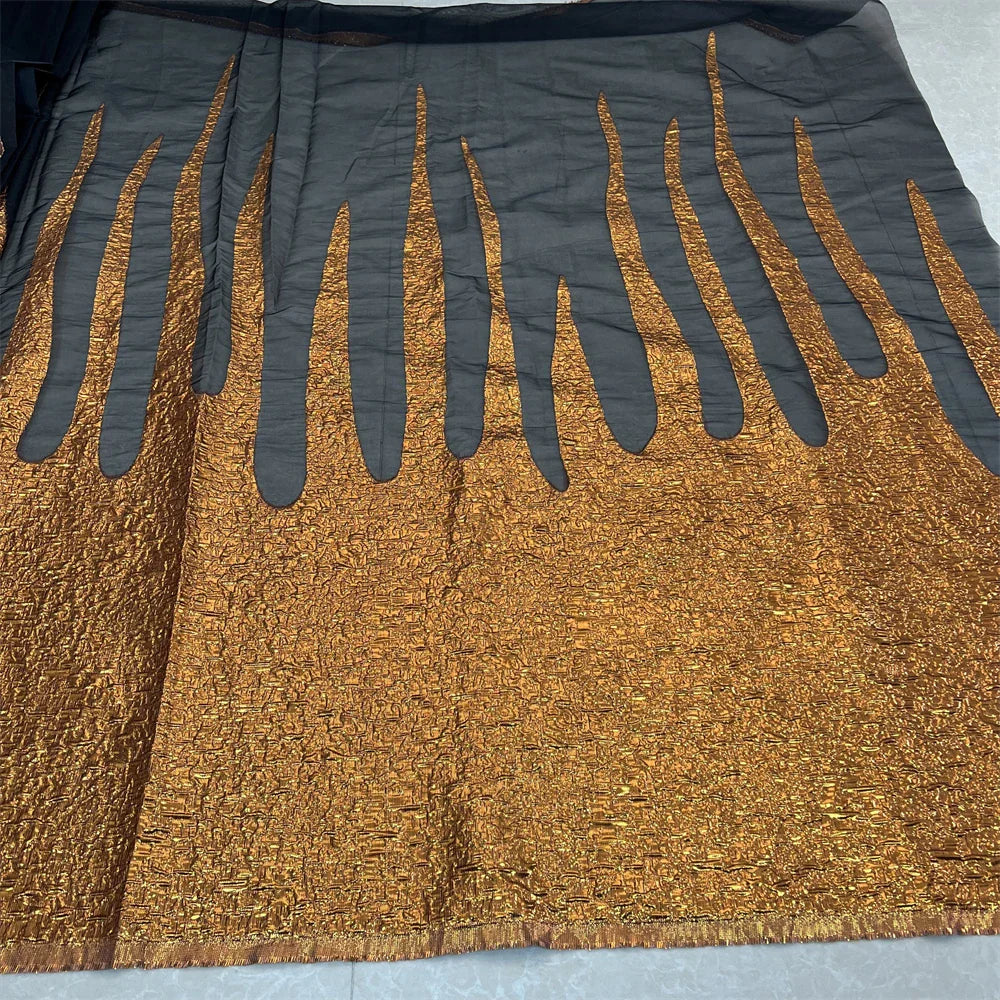 Elegant embroidered lace fabric, ideal for bridal ceremonies, highlighting luxury and sophistication in every thread.