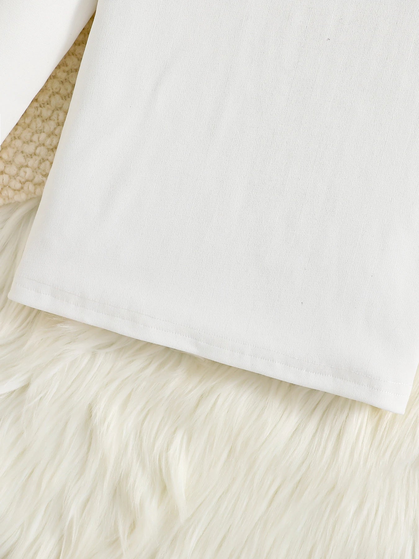 Luxurious knee-length dress set for girls, showcasing a beautiful blend of plaid and solid fabric for a timeless look.