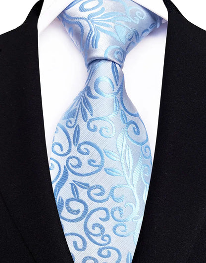 Elegant 8CM classic men's necktie in a rich green blue plaid stripes design, made from luxurious jacquard woven polyester, showcasing a sophisticated style.