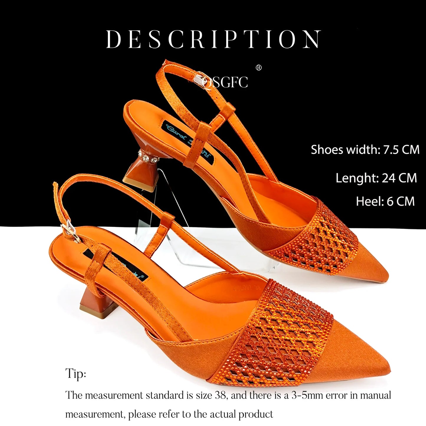 Elegant women's party shoes featuring rhinestone embellishments in black and gold, perfect for special occasions.