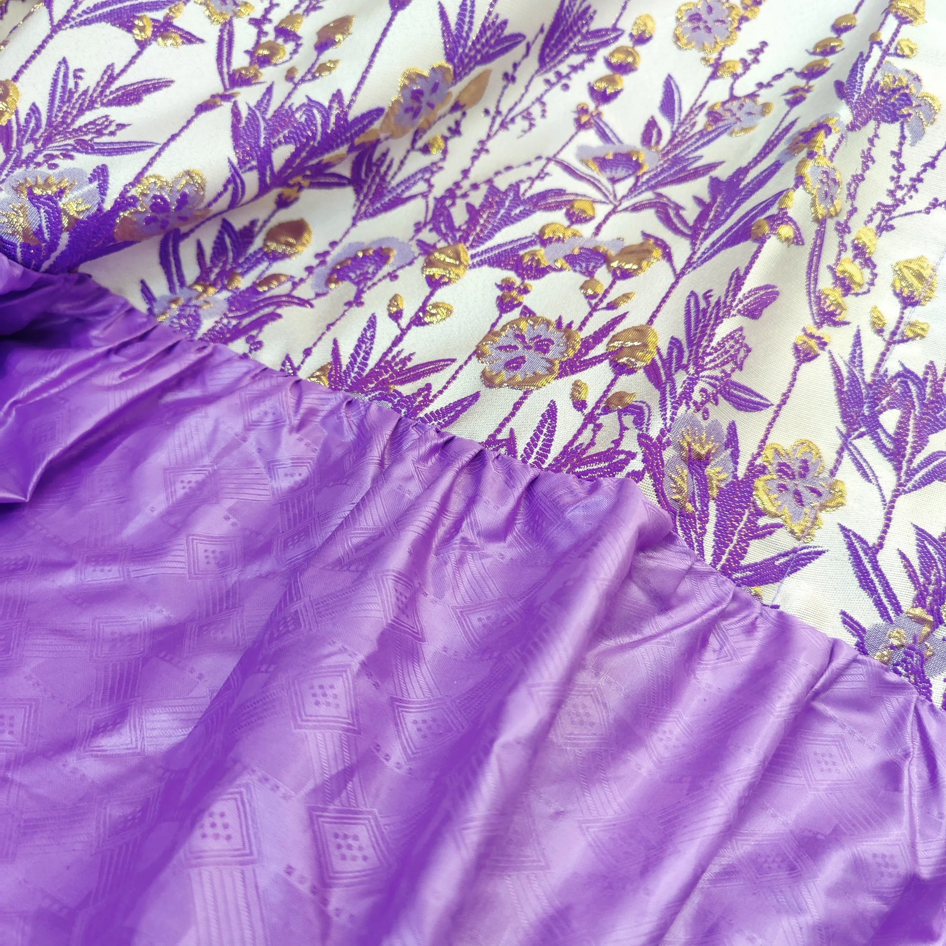 Full display of the African Women Brocade Boubou Dress emphasizing its luxurious style and versatility for weddings and parties.